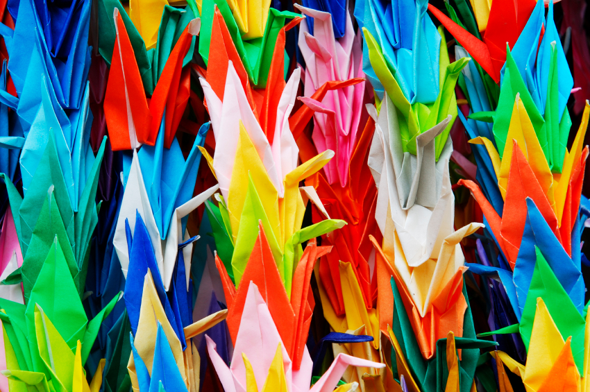 Paper cranes by peanut8481 on istock